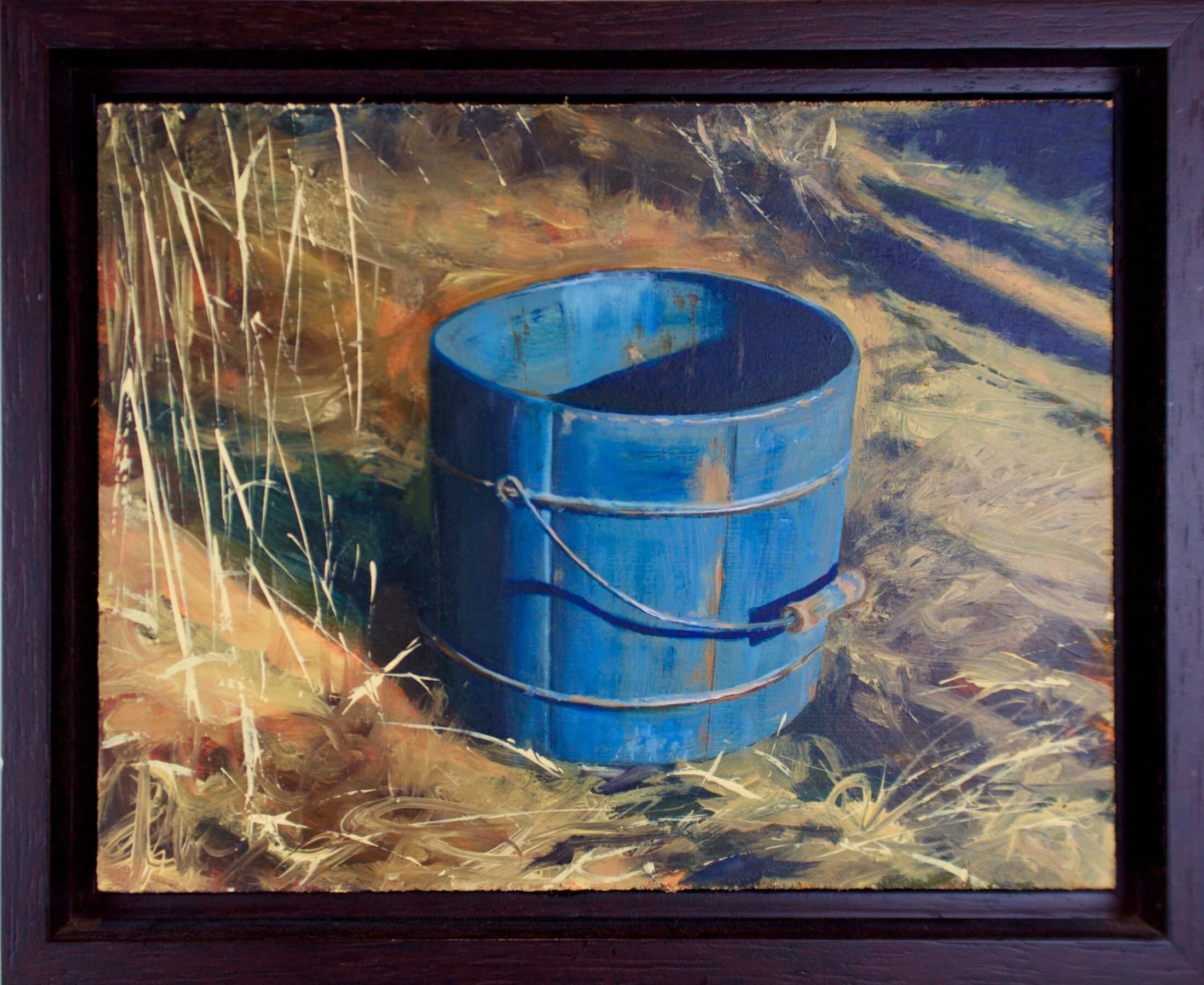 blue bucket still life wall art wpl interior design