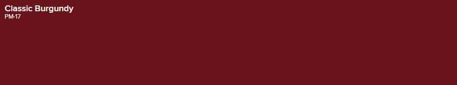 Classic Burgundy Paint Swatch | WPL Interior Design