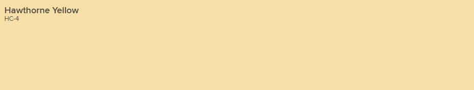 Hawthorne Yellow Paint Swatch | WPL Interior Design