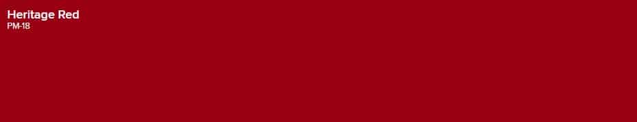 Heritage Red Paint Swatch | WPL Interior Design