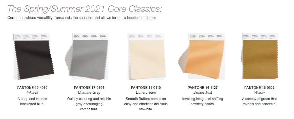 Pantone S Fashion Color Trends 2021 Wpl Interior Design